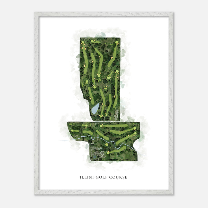 Print of Illini Golf Course Classic Map