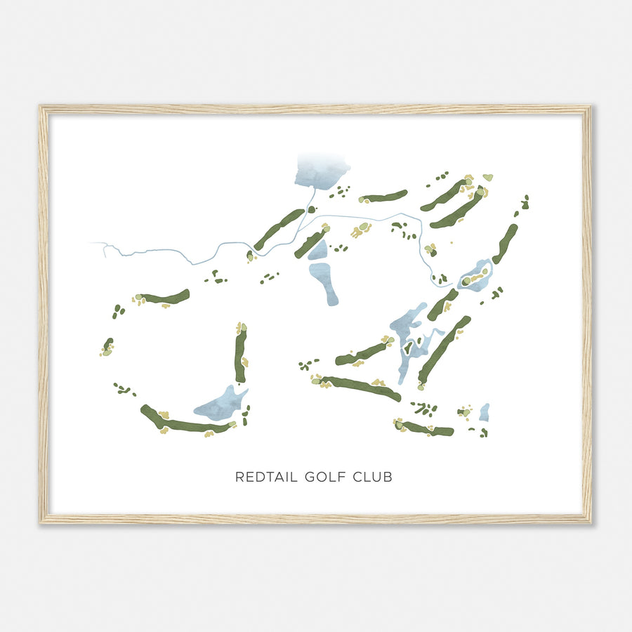 Print of Redtail Golf Club Modern Map