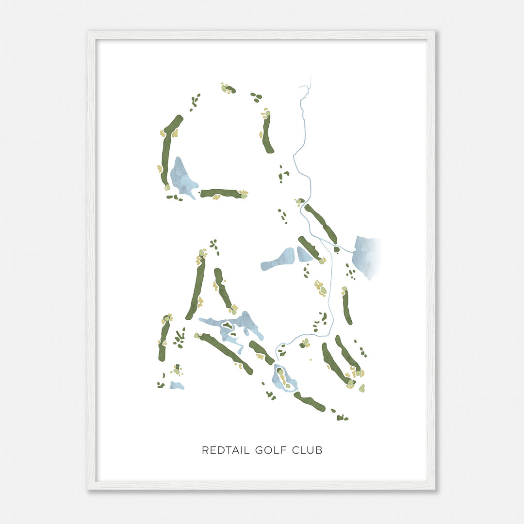 Print of Redtail Golf Club Modern Map