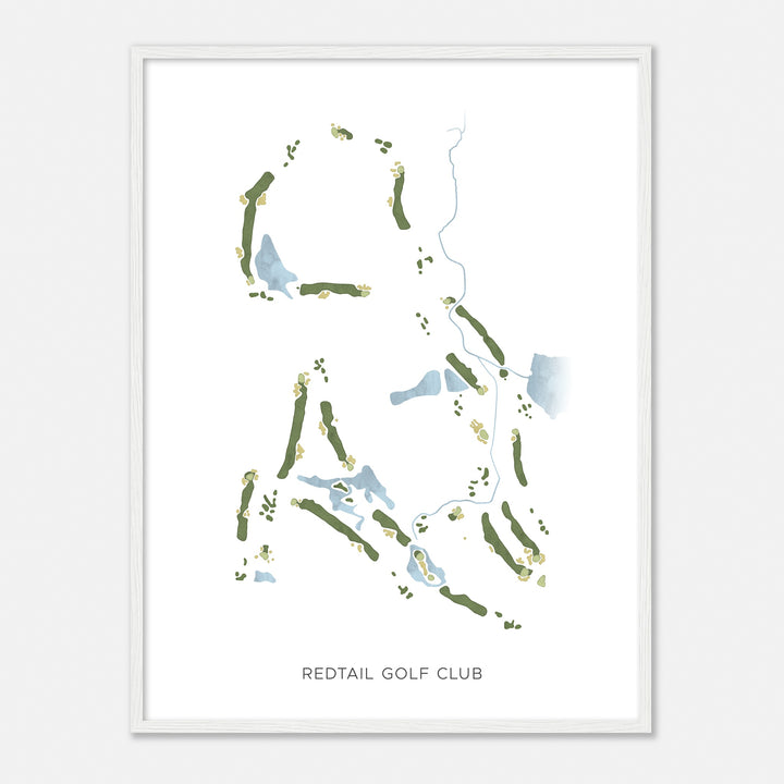 Print of Redtail Golf Club Modern Map