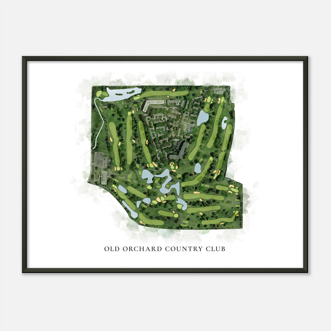 Print of Old Orchard Country Club Classic Map