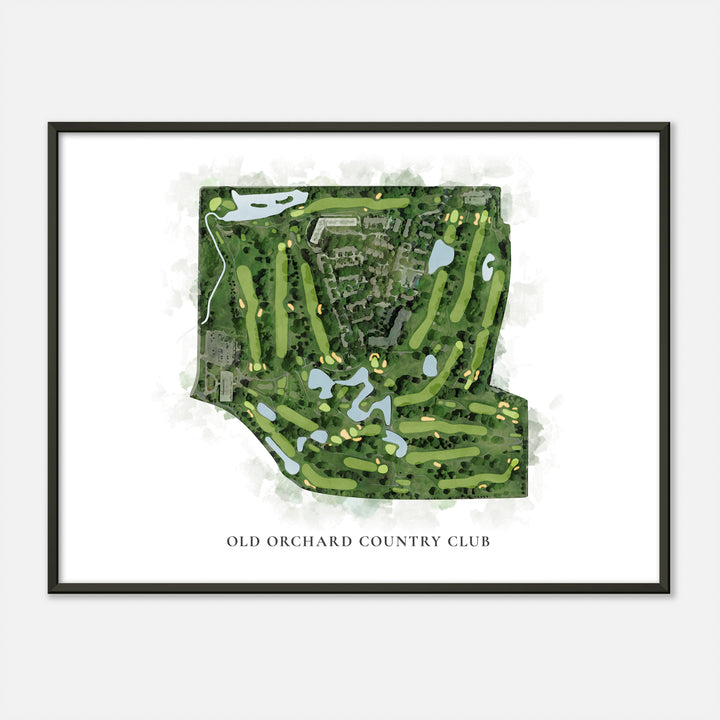 Print of Old Orchard Country Club Classic Map