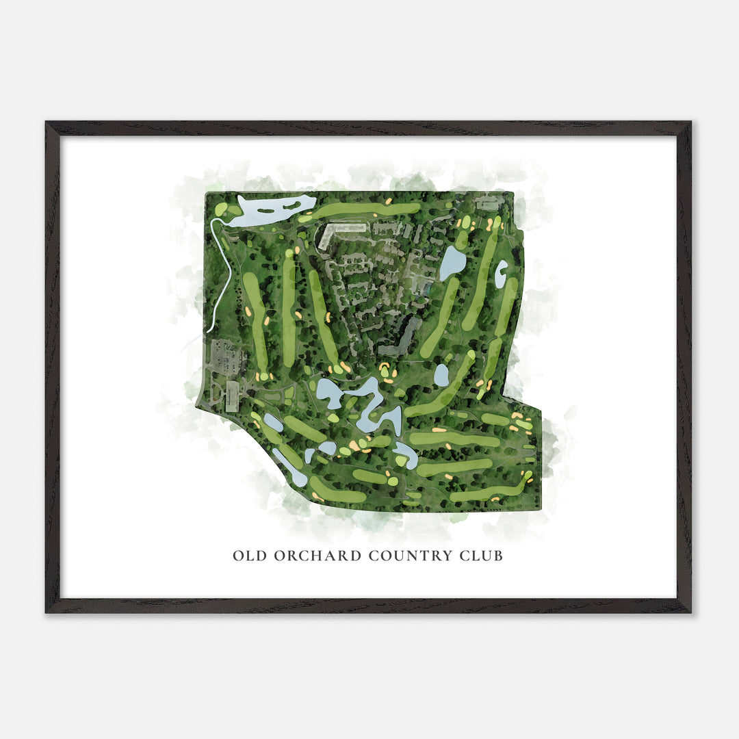Print of Old Orchard Country Club Classic Map