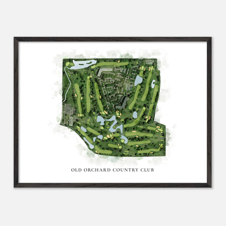 Print of Old Orchard Country Club Classic Map