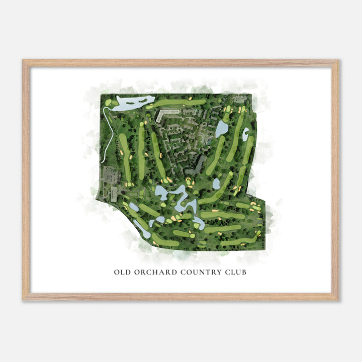 Print of Old Orchard Country Club Classic Map