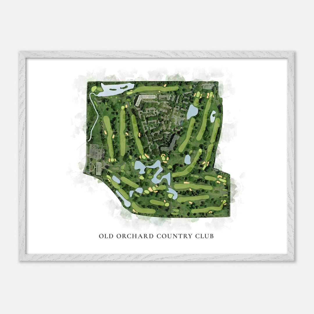 Print of Old Orchard Country Club Classic Map