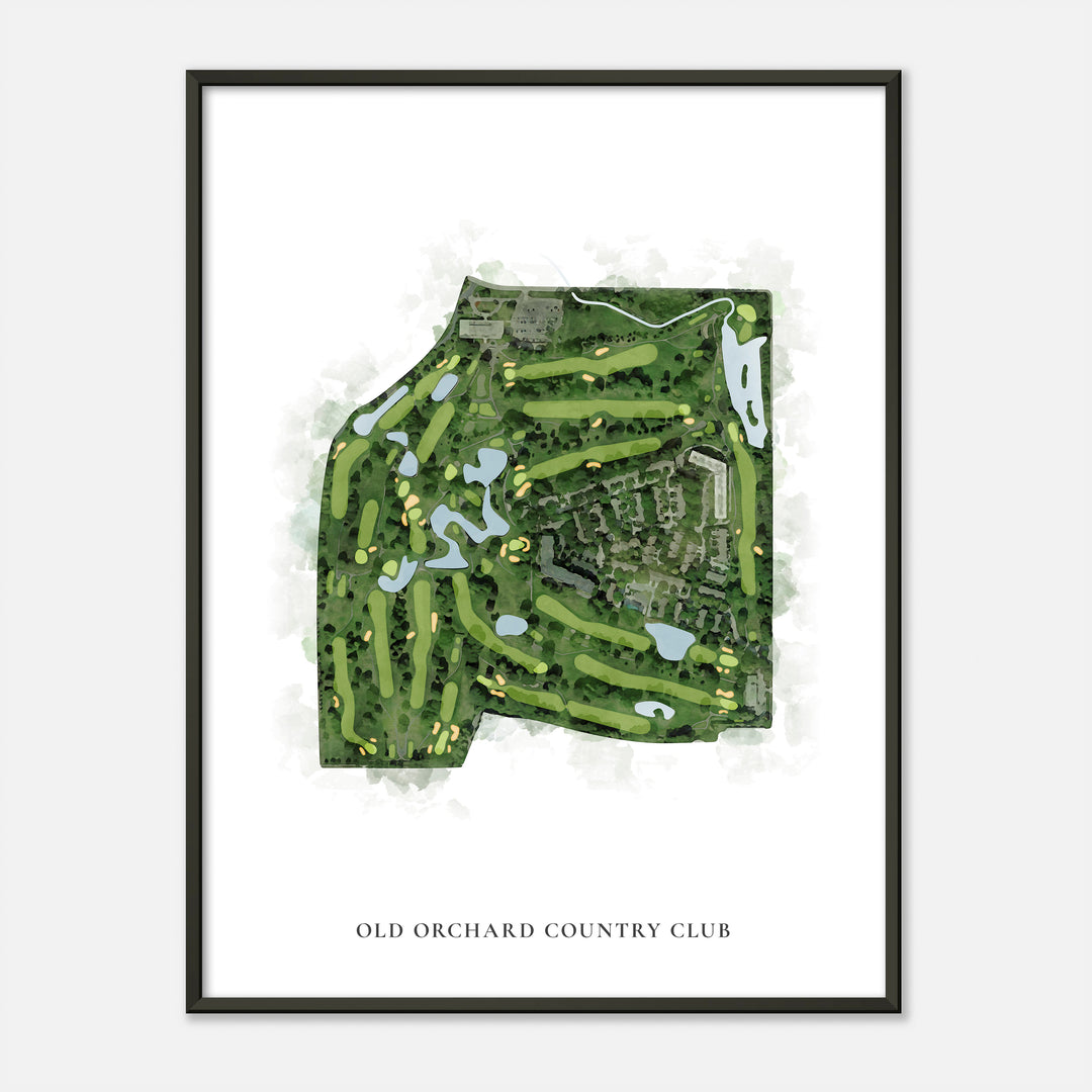 Print of Old Orchard Country Club Classic Map