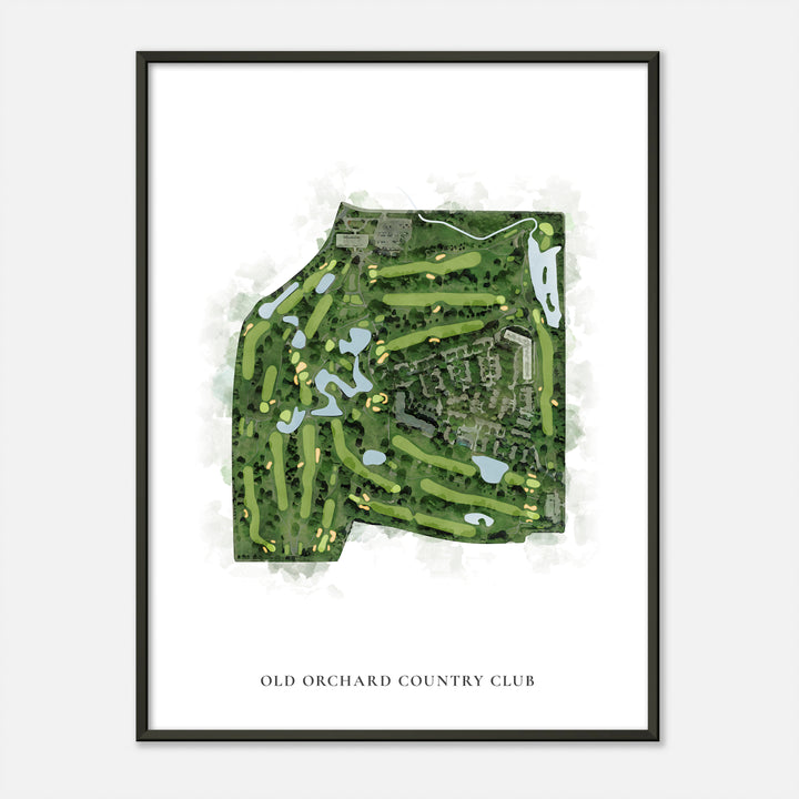 Print of Old Orchard Country Club Classic Map