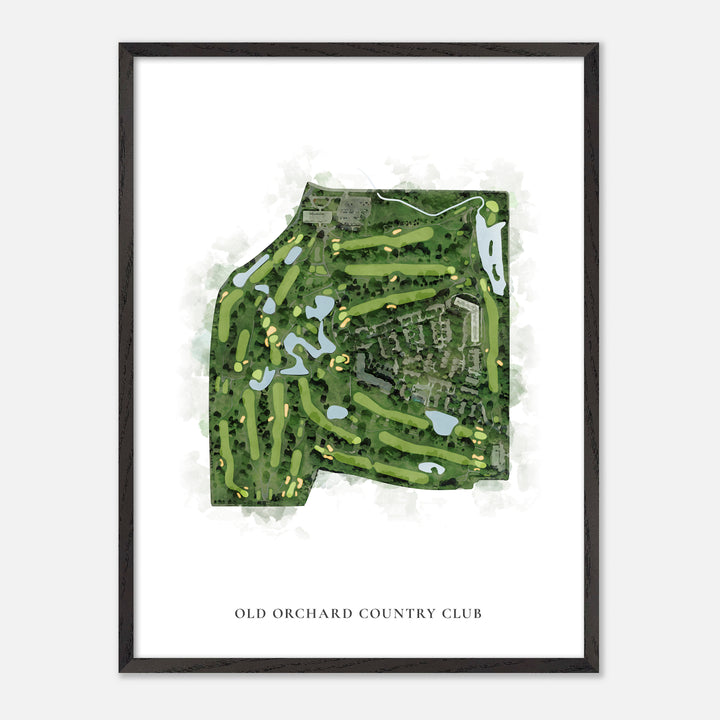 Print of Old Orchard Country Club Classic Map