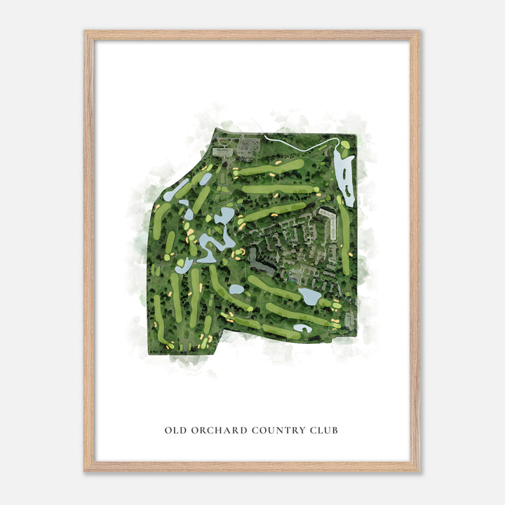Print of Old Orchard Country Club Classic Map