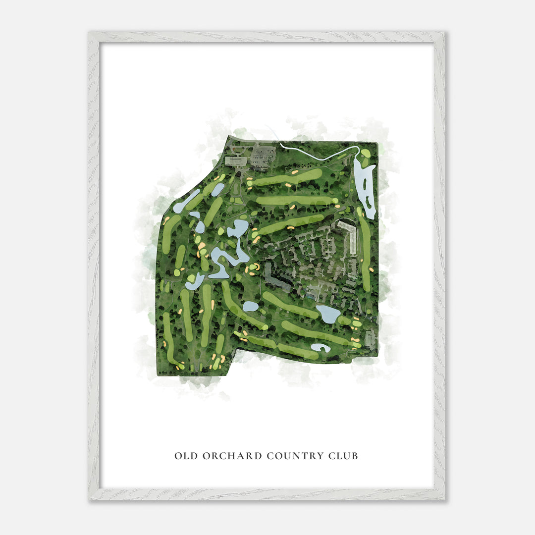 Print of Old Orchard Country Club Classic Map