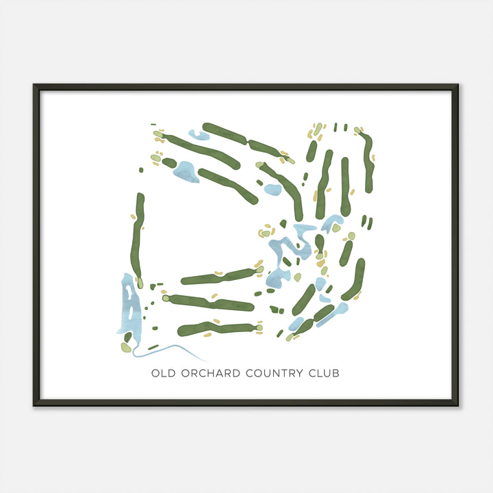 Print of Old Orchard Country Club Modern Map