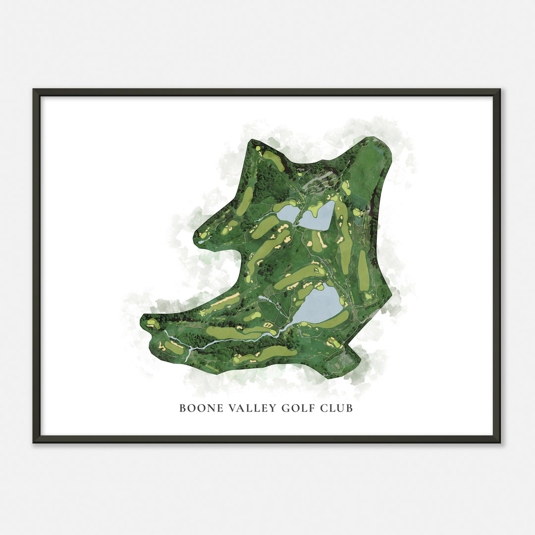 Print of Boone Valley Golf Club Classic Map