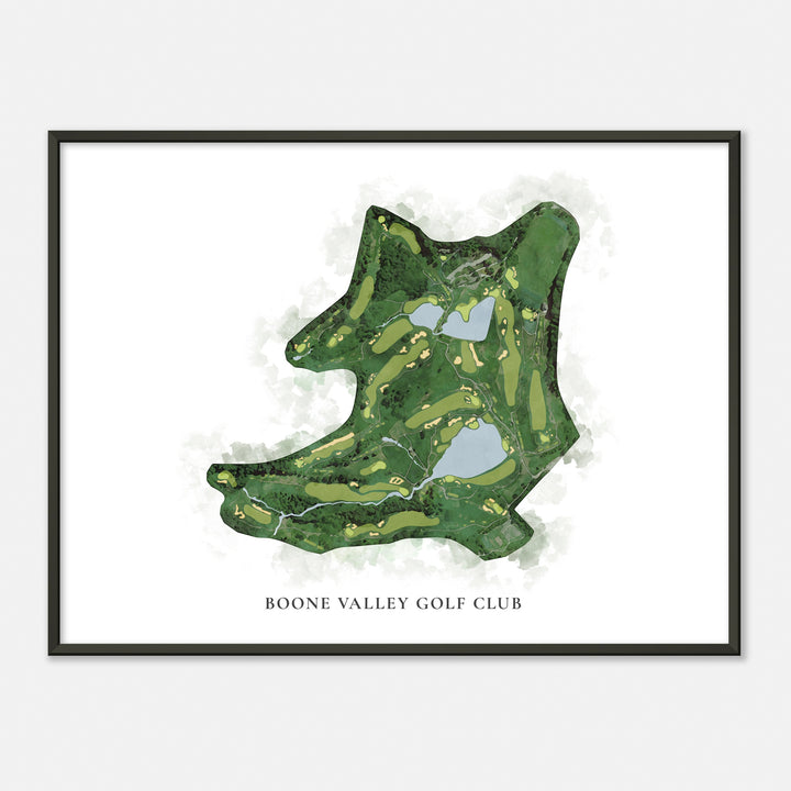 Print of Boone Valley Golf Club Classic Map