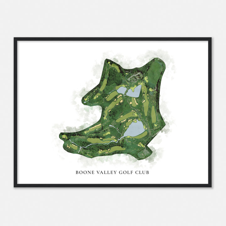 Print of Boone Valley Golf Club Classic Map