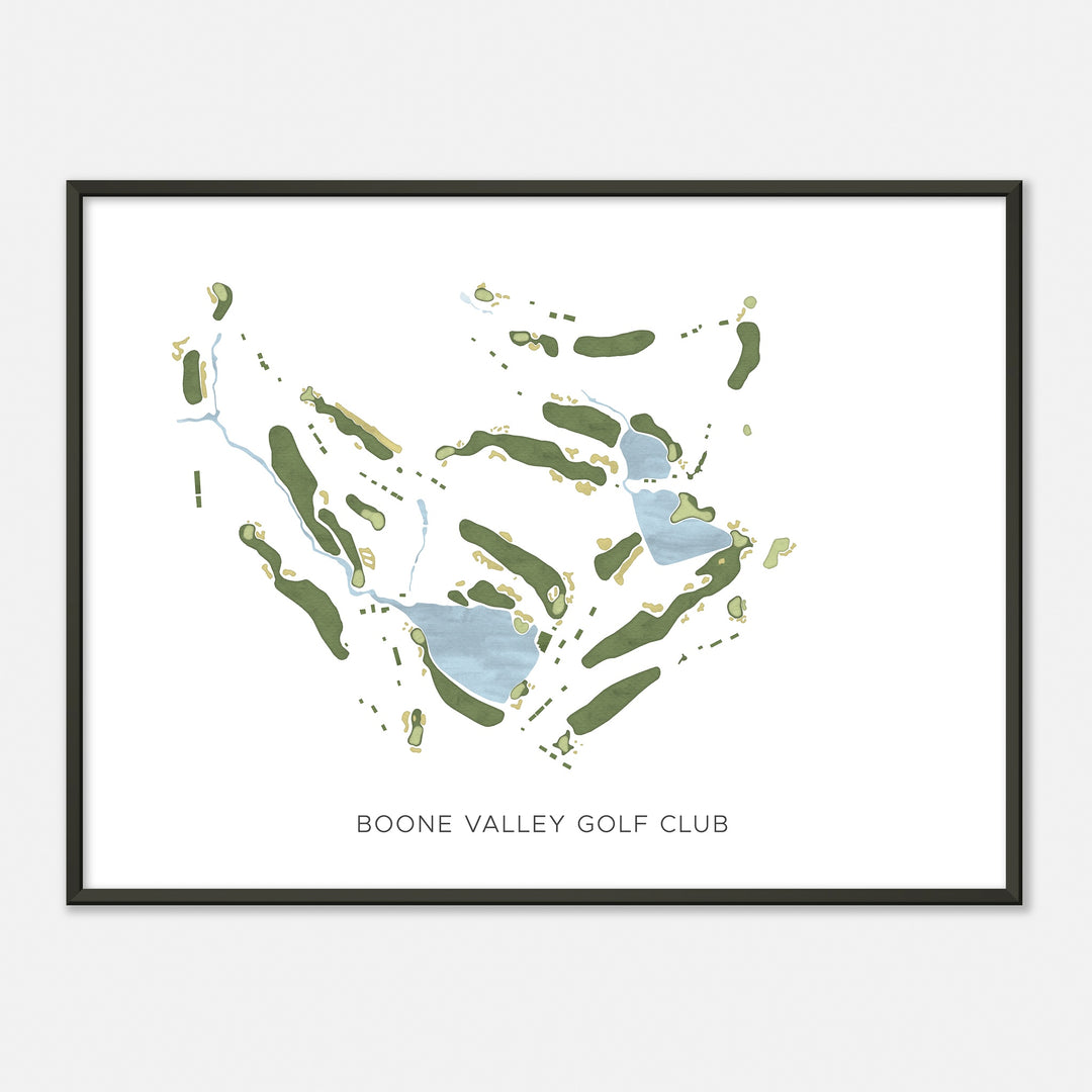 Print of Boone Valley Golf Club Modern Map