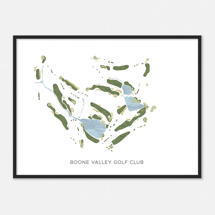 Print of Boone Valley Golf Club Modern Map