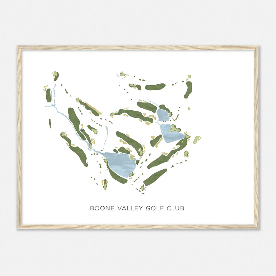 Print of Boone Valley Golf Club Modern Map