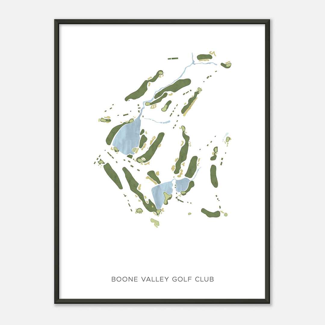 Print of Boone Valley Golf Club Modern Map