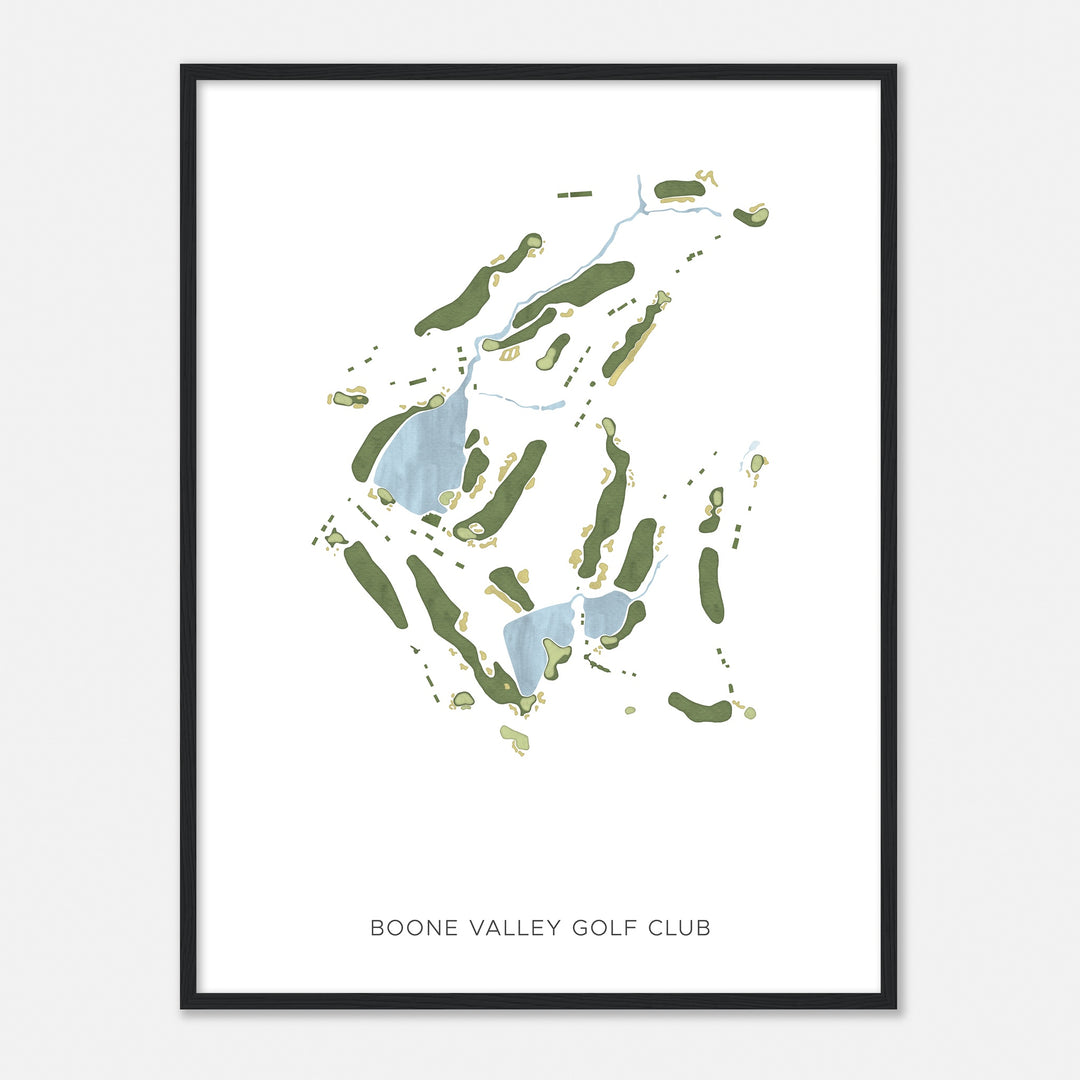 Print of Boone Valley Golf Club Modern Map