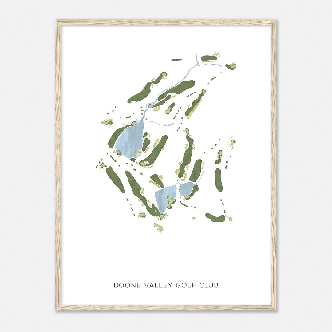 Print of Boone Valley Golf Club Modern Map