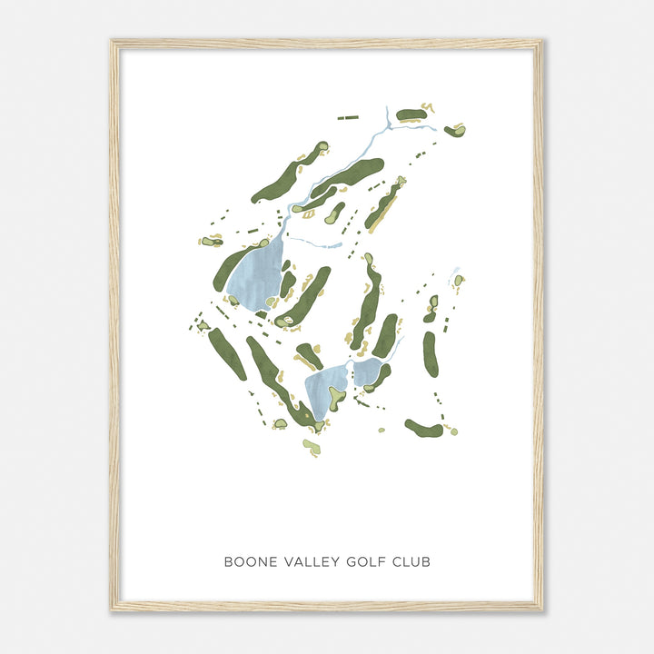 Print of Boone Valley Golf Club Modern Map