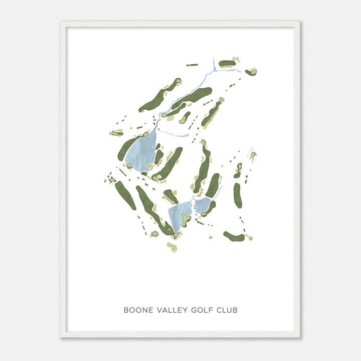 Print of Boone Valley Golf Club Modern Map