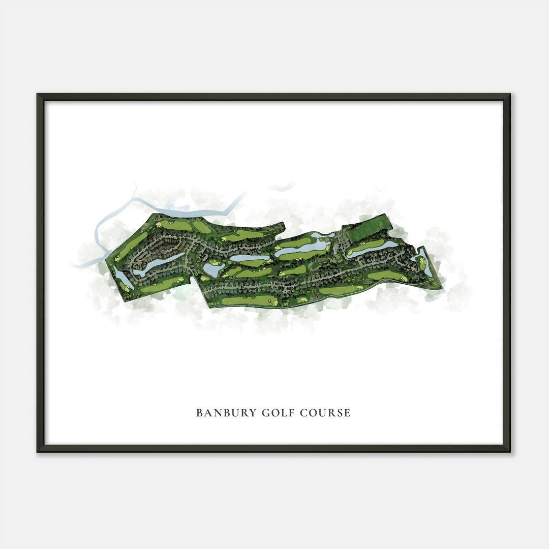 Print of Banbury Golf Course Classic Map