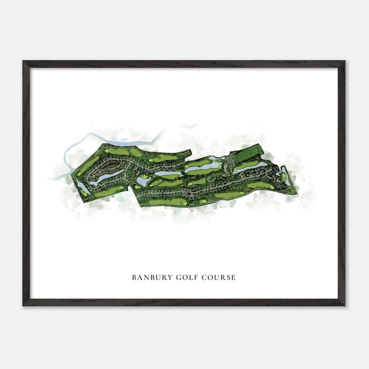 Print of Banbury Golf Course Classic Map