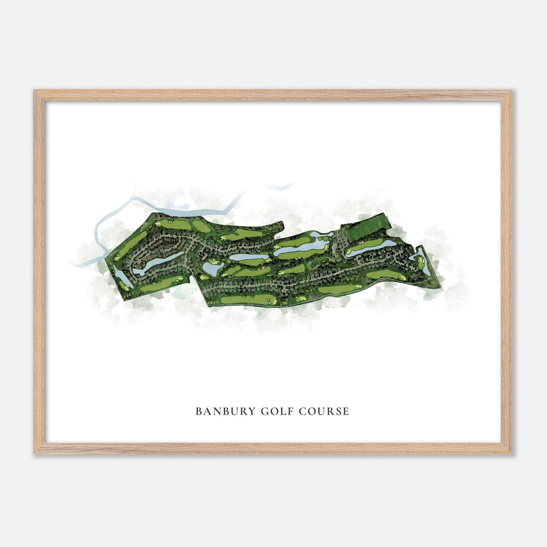 Print of Banbury Golf Course Classic Map