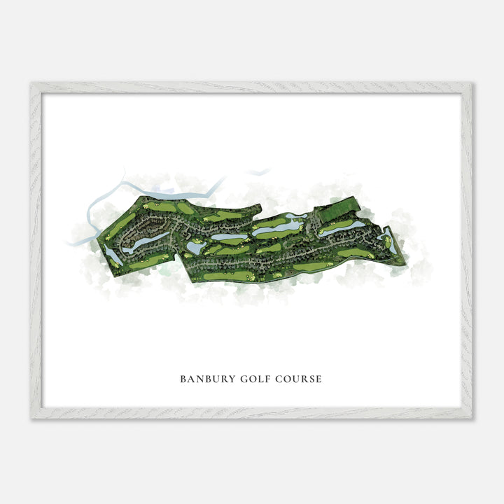 Print of Banbury Golf Course Classic Map