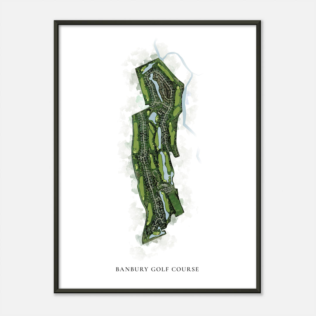 Print of Banbury Golf Course Classic Map