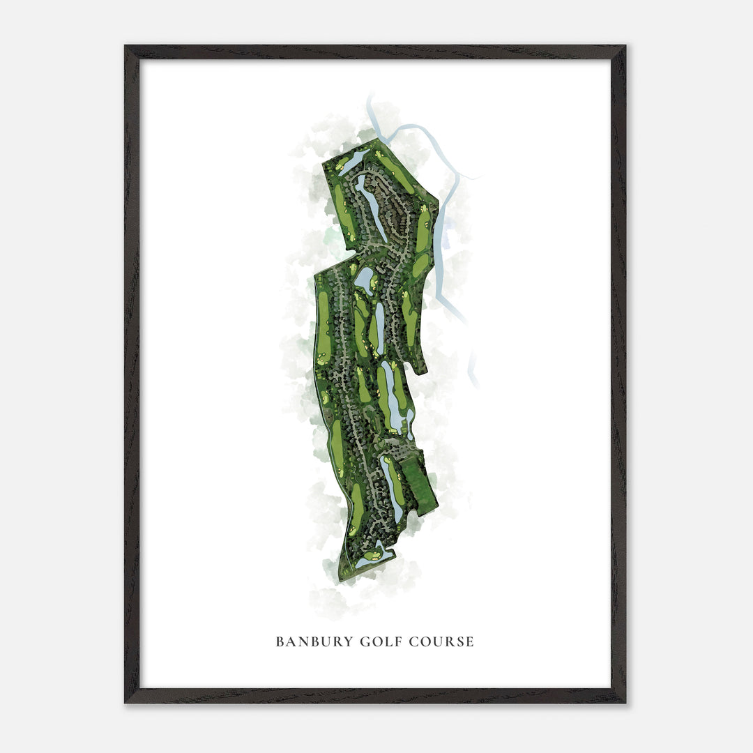 Print of Banbury Golf Course Classic Map