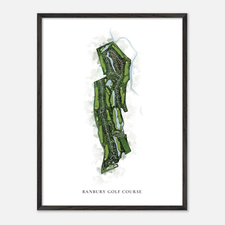 Print of Banbury Golf Course Classic Map