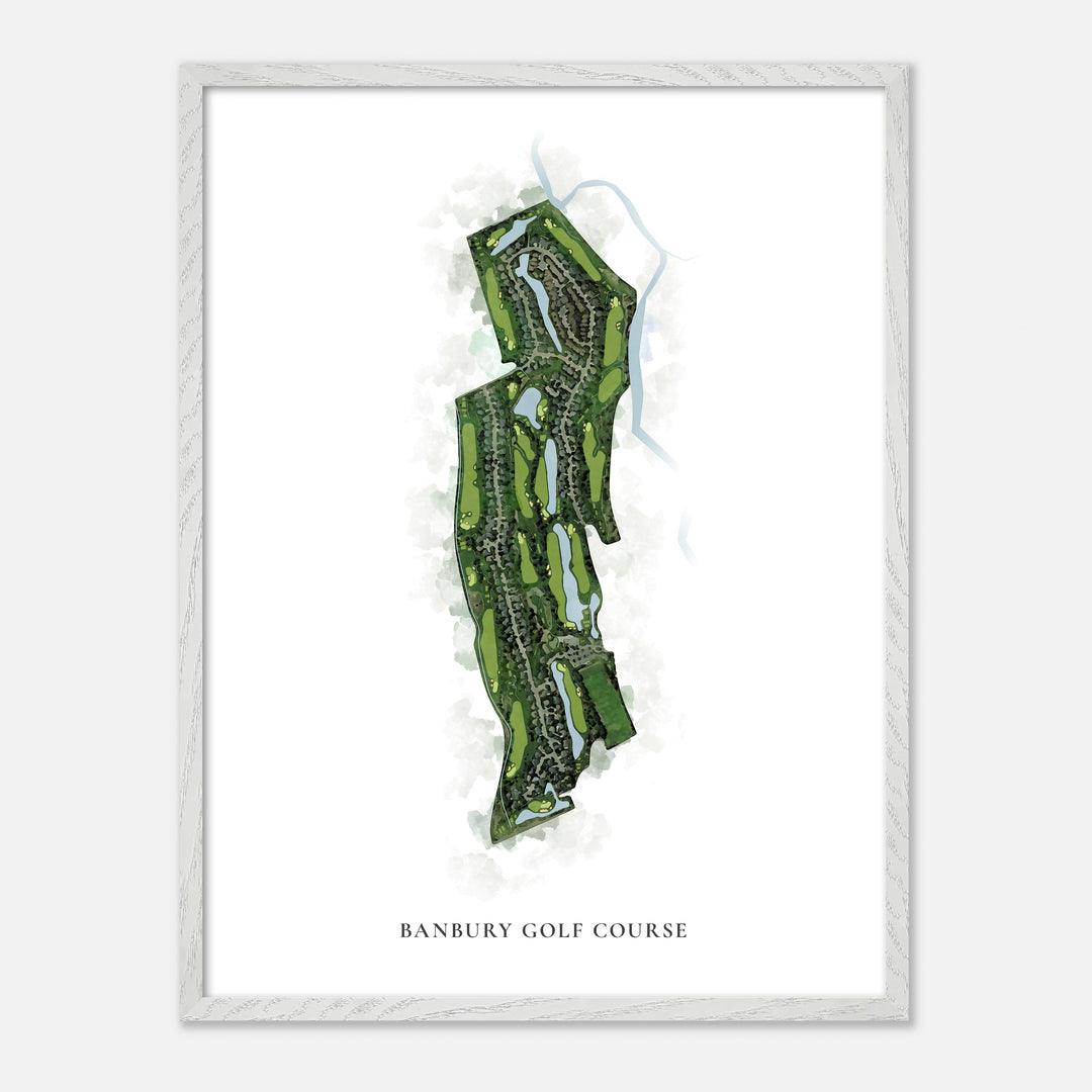 Print of Banbury Golf Course Classic Map