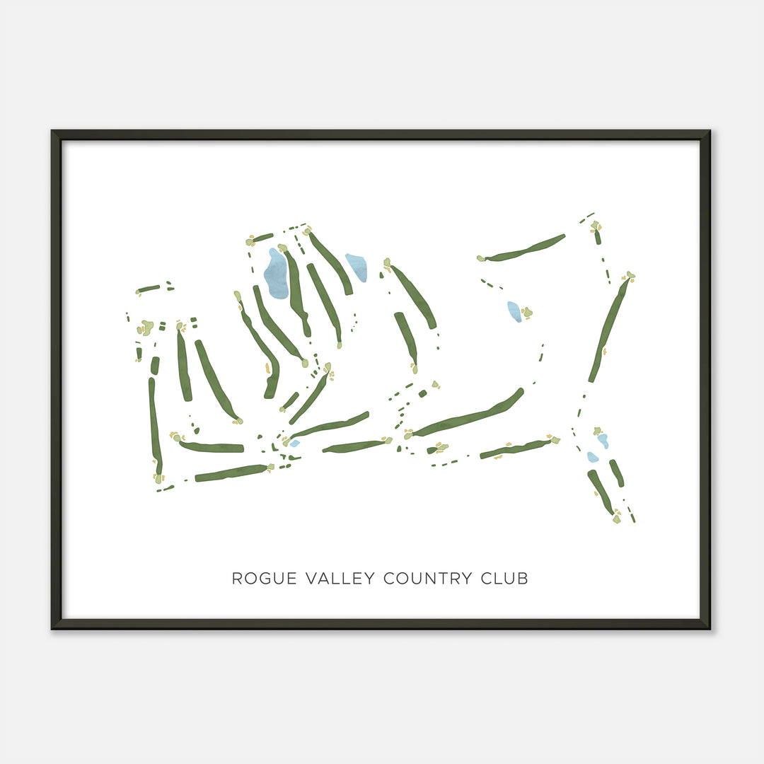 Print of Rogue Valley Country Club Modern Map