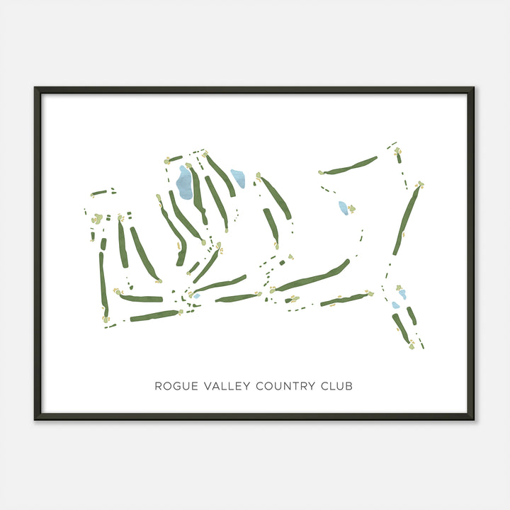 Print of Rogue Valley Country Club Modern Map