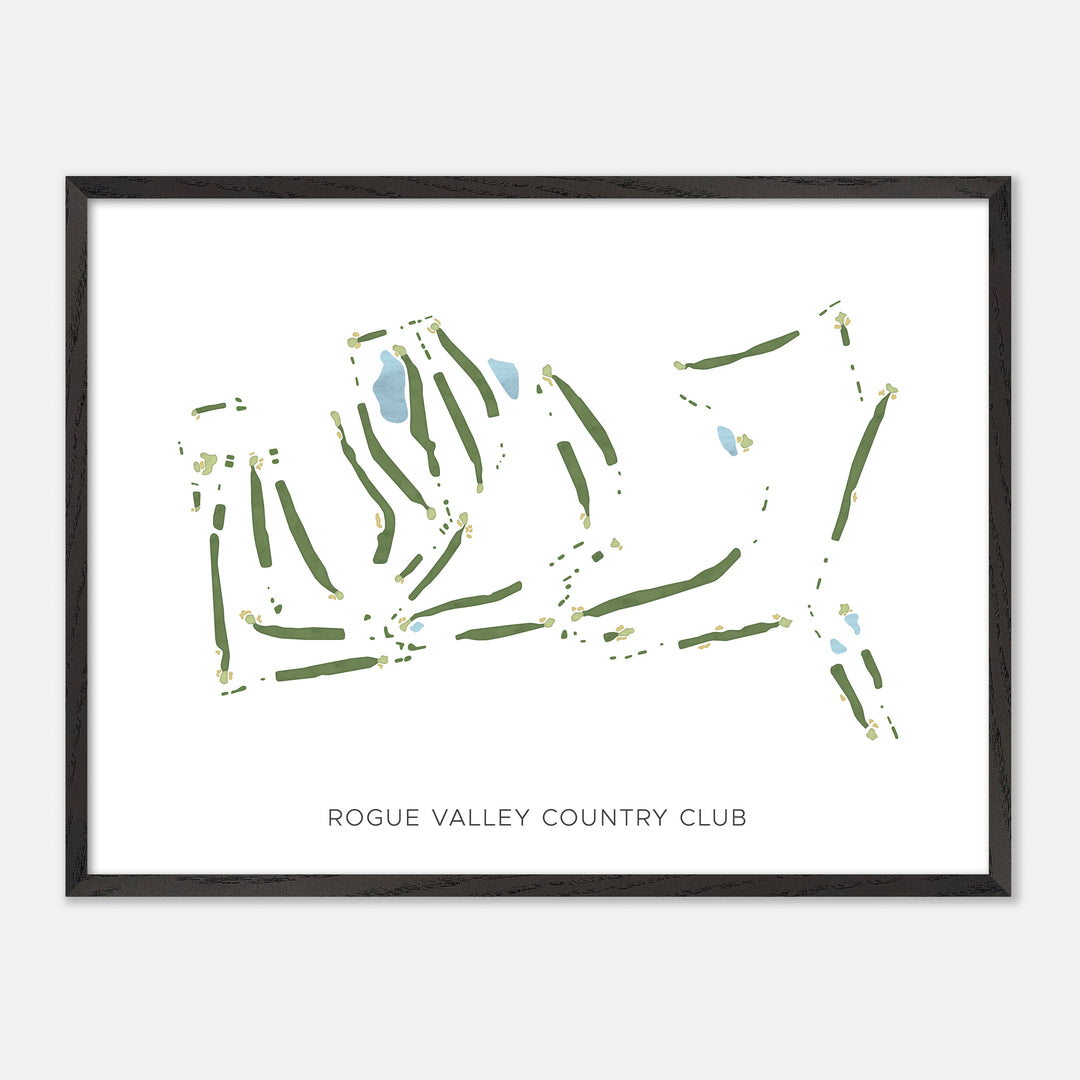 Print of Rogue Valley Country Club Modern Map