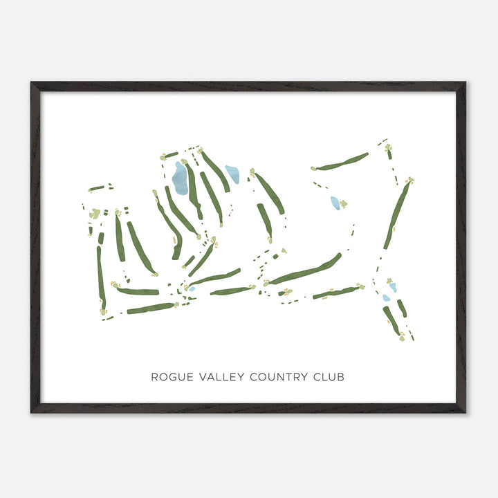Print of Rogue Valley Country Club Modern Map