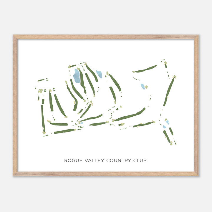 Print of Rogue Valley Country Club Modern Map