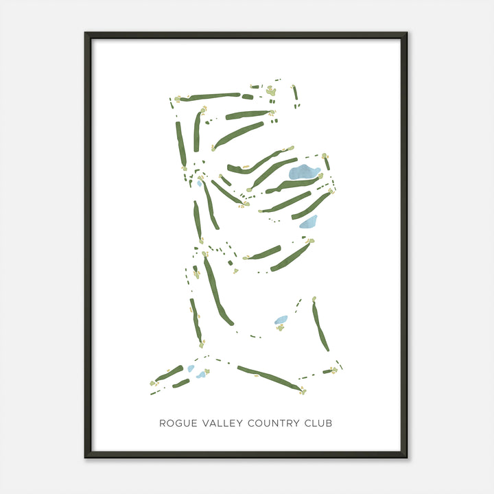 Print of Rogue Valley Country Club Modern Map