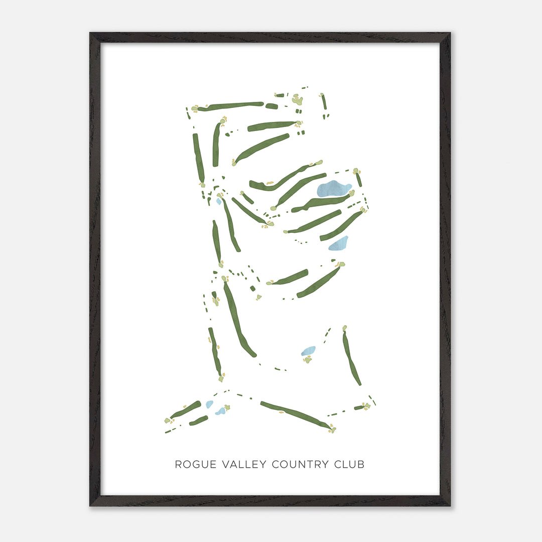 Print of Rogue Valley Country Club Modern Map