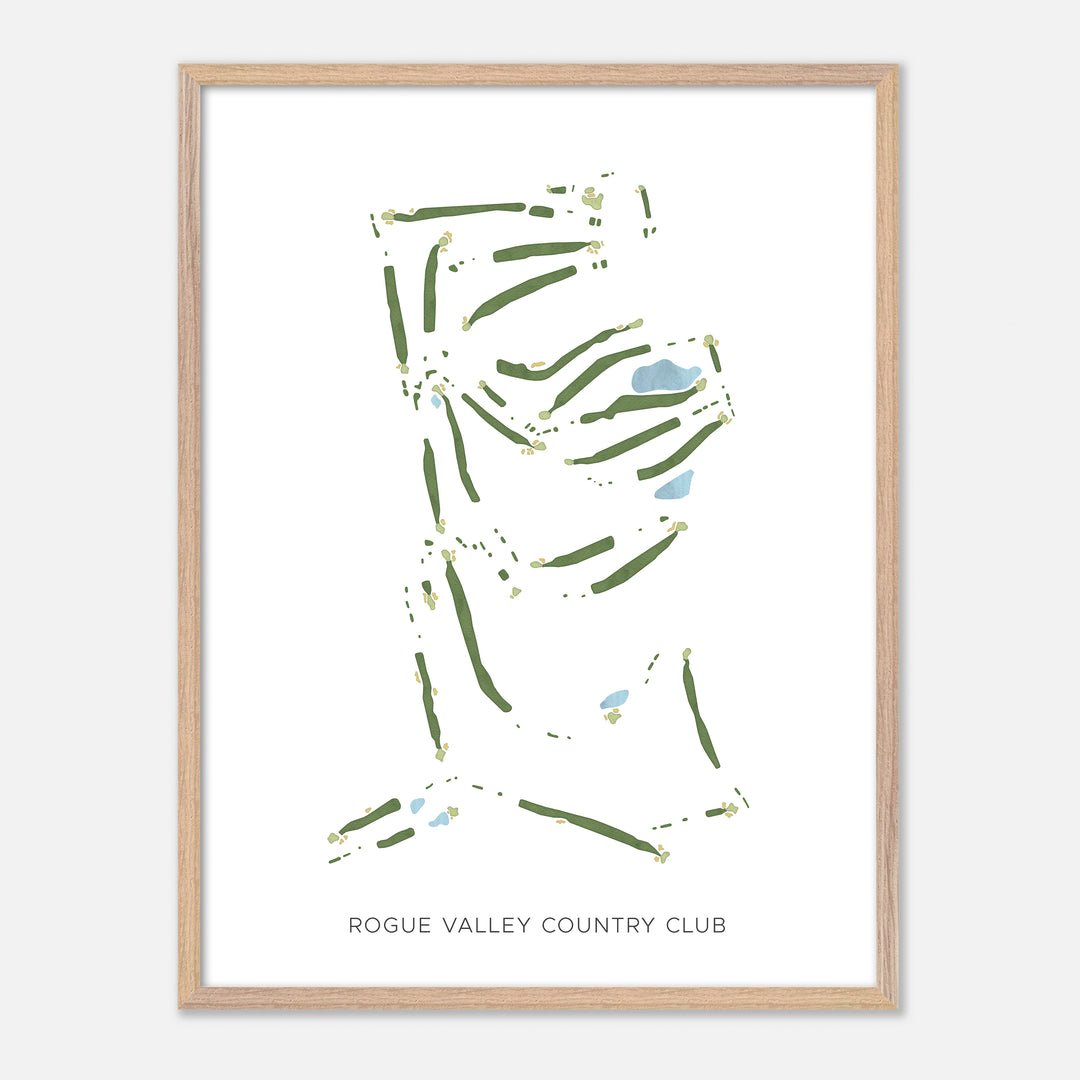 Print of Rogue Valley Country Club Modern Map