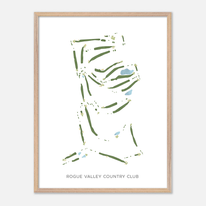 Print of Rogue Valley Country Club Modern Map