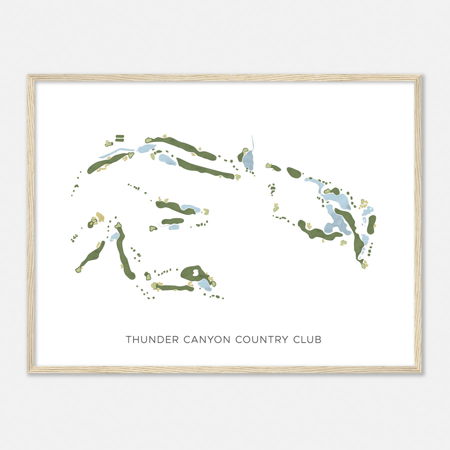 Print of Thunder Canyon Country Club Modern Map