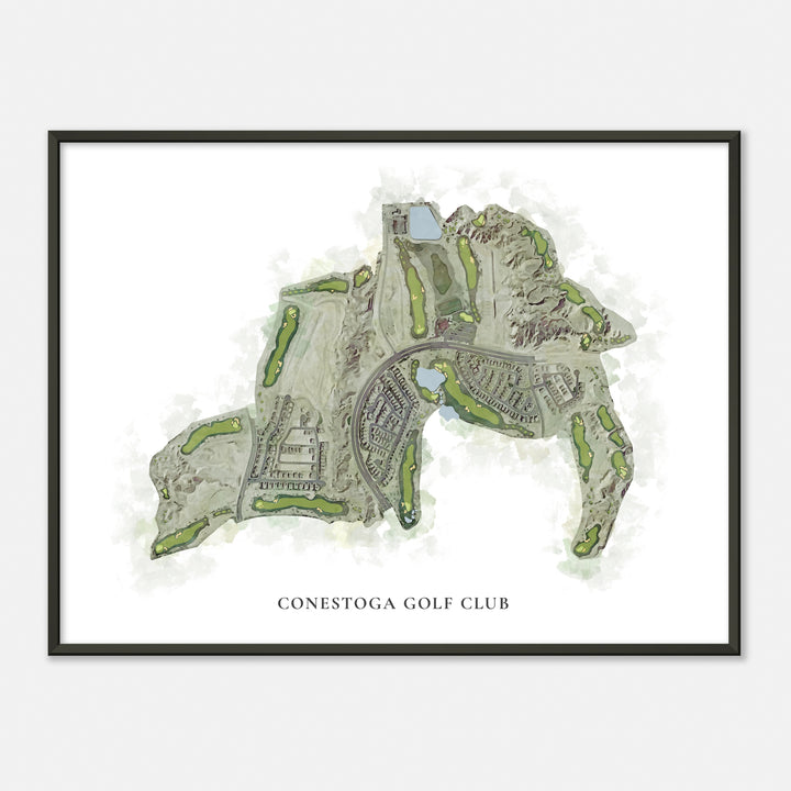 Print of Conestoga Golf Club Classic Map