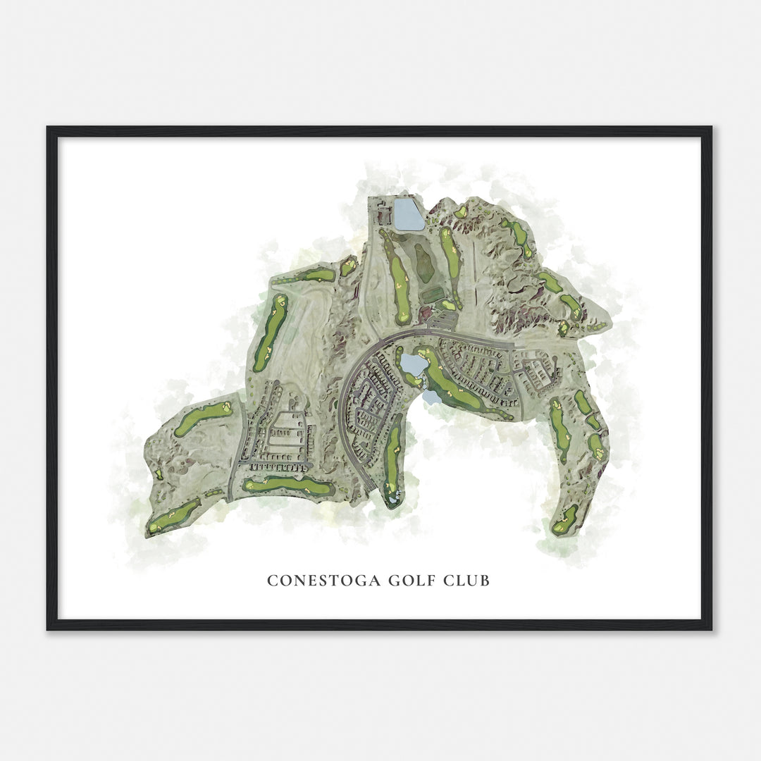 Print of Conestoga Golf Club Classic Map