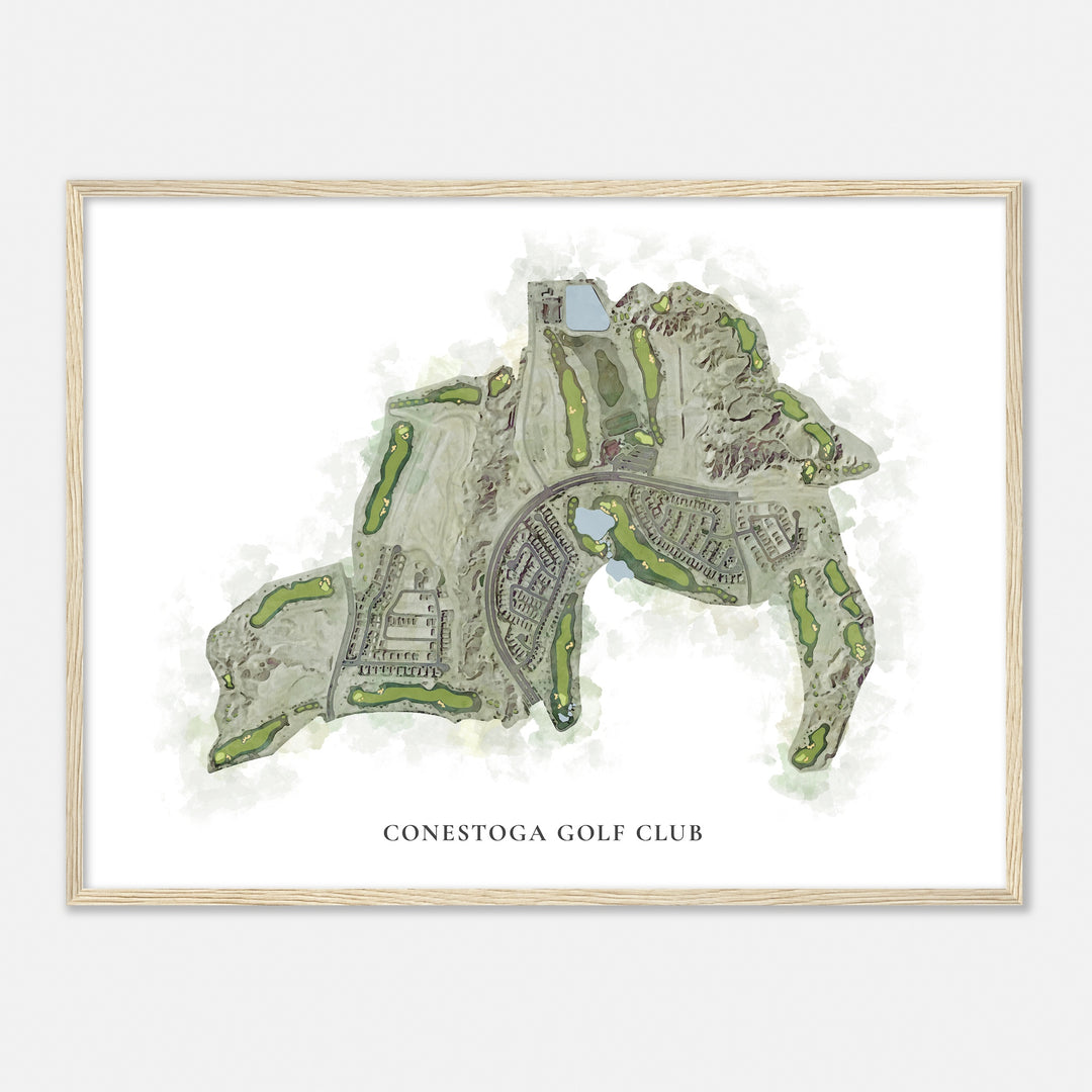 Print of Conestoga Golf Club Classic Map