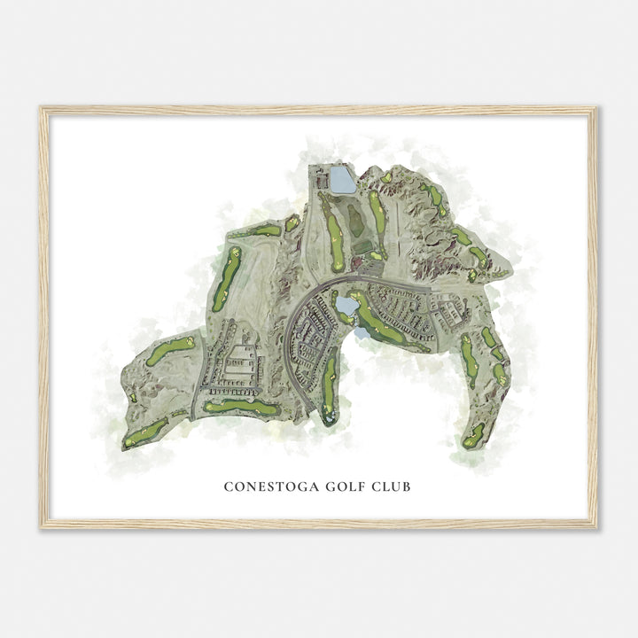 Print of Conestoga Golf Club Classic Map