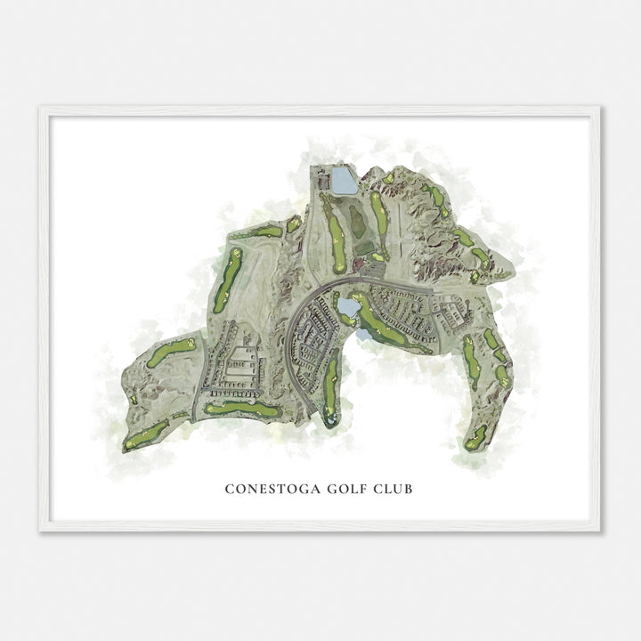 Print of Conestoga Golf Club Classic Map